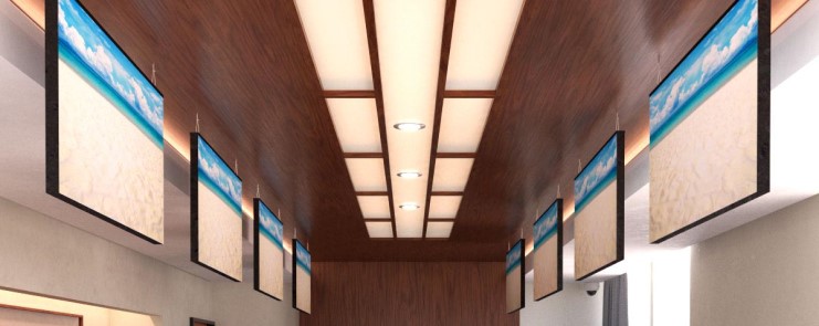 Custom Image Acoustic Ceiling Baffles